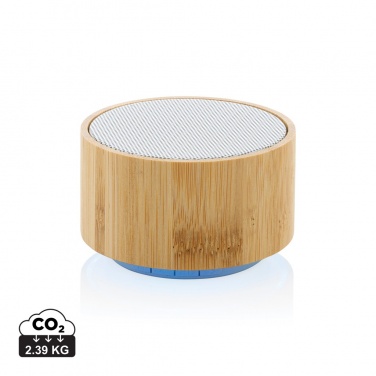 Logotrade business gift image of: RCS recycled plastic and bamboo 3W wireless speaker