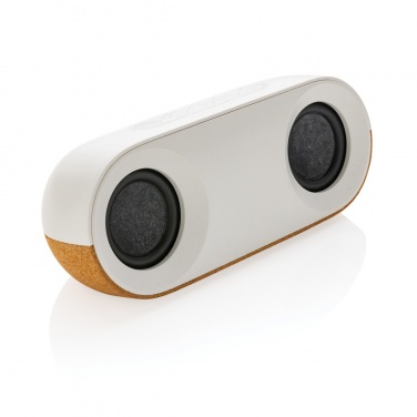 Logotrade promotional giveaway image of: Oregon RCS recycled plastic and cork 10W speaker