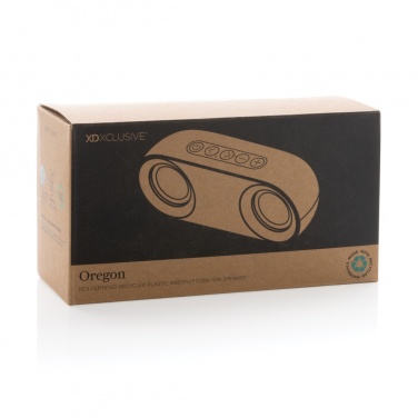 Logotrade promotional gifts photo of: Oregon RCS recycled plastic and cork 10W speaker