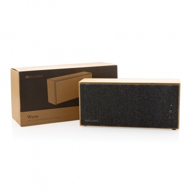 Logotrade promotional item picture of: Wynn 20W bamboo wireless speaker