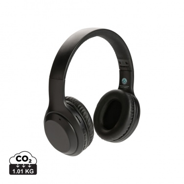 Logo trade advertising products image of: RCS standard recycled plastic headphone