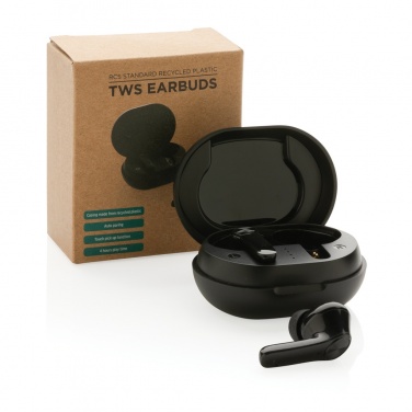 Logotrade promotional gifts photo of: RCS standard recycled plastic TWS earbuds