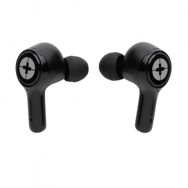 Logotrade promotional giveaway image of: RCS recycled plastic Swiss Peak ANC TWS earbuds