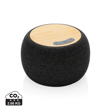 Logo trade promotional giveaways picture of: RCS Rplastic/PET and bamboo 5W speaker