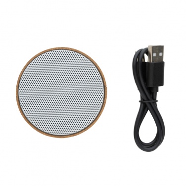 Logo trade corporate gift photo of: Cork 3W wireless speaker
