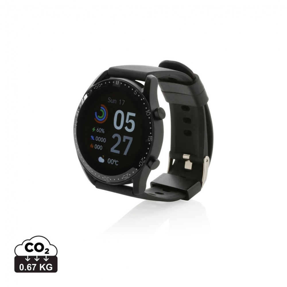 Logo trade promotional products picture of: RCS recycled TPU Fit Watch round