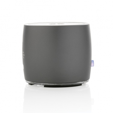 Logo trade promotional item photo of: Swiss Peak RCS recycled aluminum 3W bass speaker