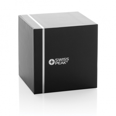 Logo trade promotional products image of: Swiss Peak RCS recycled aluminum 3W bass speaker