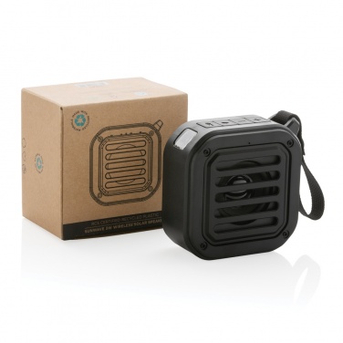 Logotrade promotional giveaway picture of: 3W RCS recycled plastic wireless sunwave solar speaker