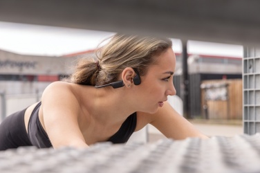 Logo trade promotional giveaways picture of: Urban Vitamin Glendale RCS rplastic air conductive headphone