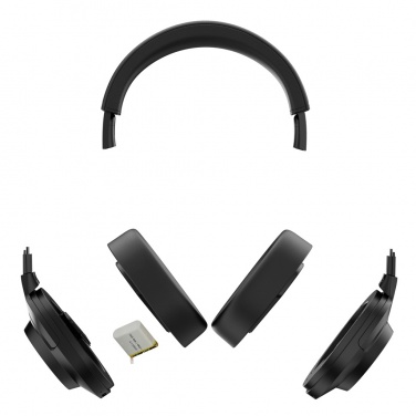 Logotrade promotional merchandise image of: Irvine RCS recycled and repairable ANC wireless headphone