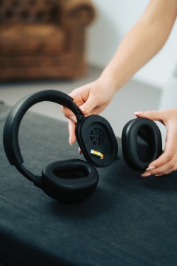 Logo trade promotional product photo of: Irvine RCS recycled and repairable ANC wireless headphone