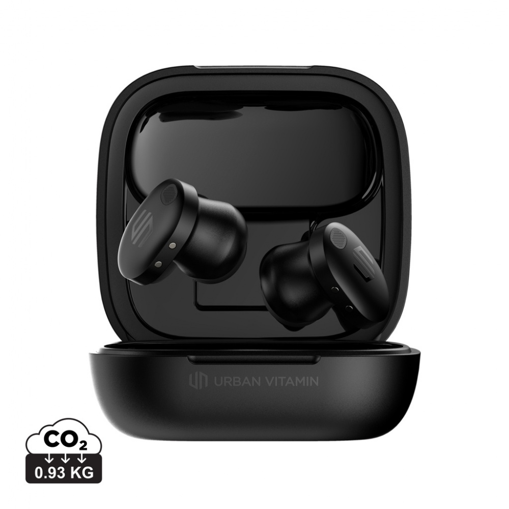 Logo trade advertising products image of: Lakewood RCS recycled and repairable wireless earbuds