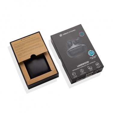 Logotrade promotional giveaway image of: Lakewood RCS recycled and repairable wireless earbuds