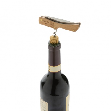 Logo trade promotional product photo of: Wooden knife with bottle opener