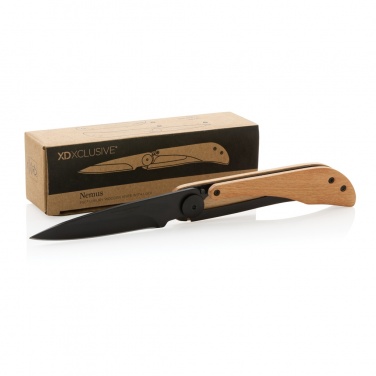 Logotrade advertising product image of: Nemus Luxury Wooden knife with lock