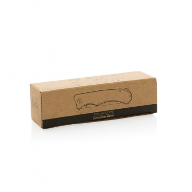 Logo trade promotional merchandise picture of: Wooden outdoor knife