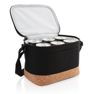 Logo trade promotional gift photo of: Two tone cooler bag with cork detail