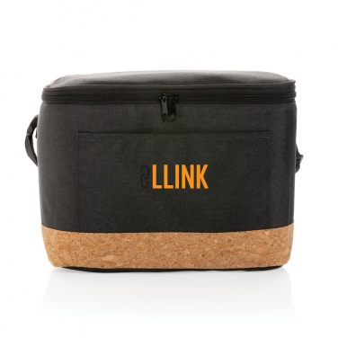 Logo trade promotional gifts picture of: Impact AWARE™ XL RPET two tone cooler bag with cork detail