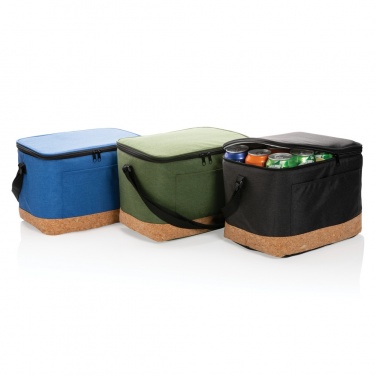 Logotrade promotional item image of: Impact AWARE™ XL RPET two tone cooler bag with cork detail