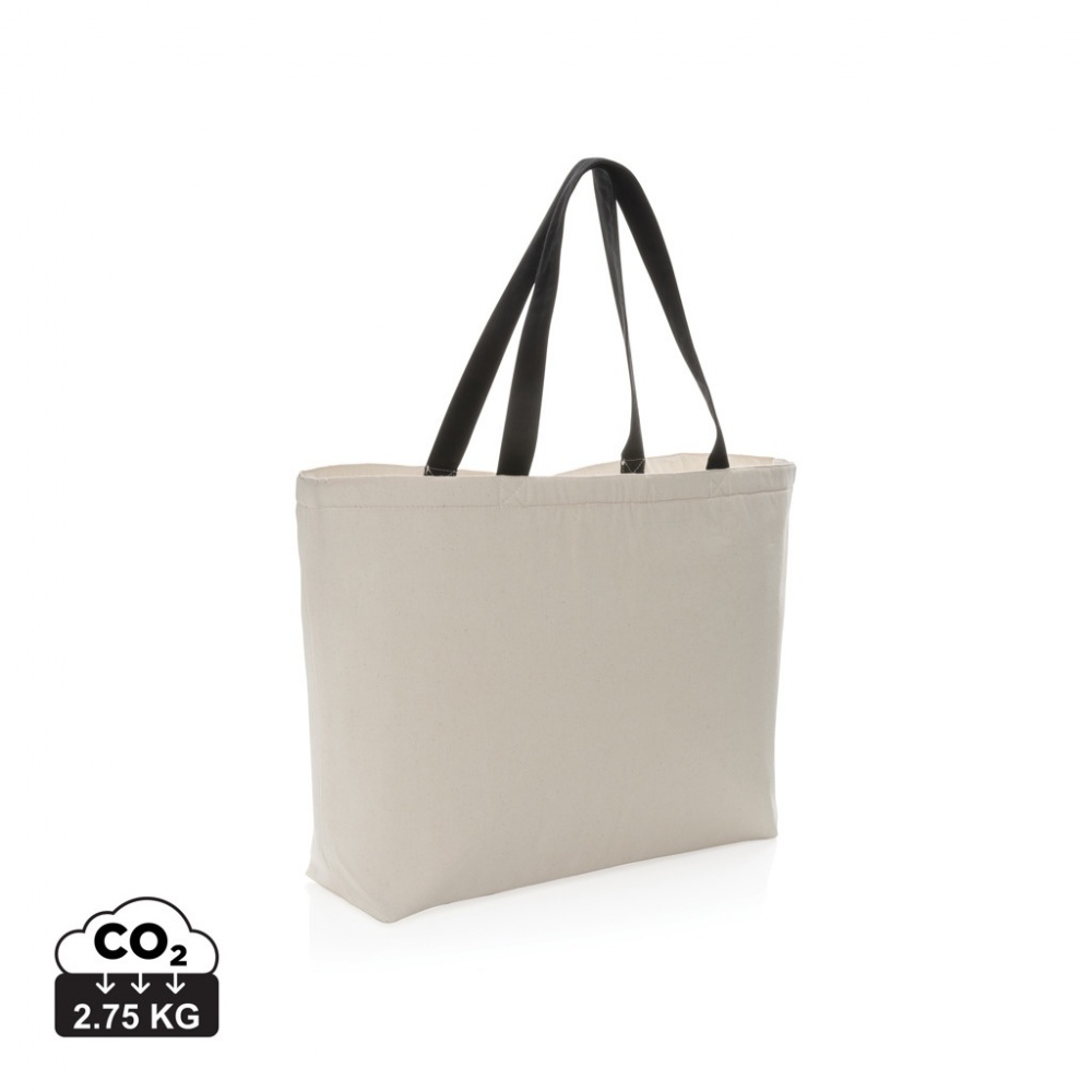 Logo trade promotional giveaways image of: Impact Aware™ 285 gsm rcanvas large cooler tote undyed