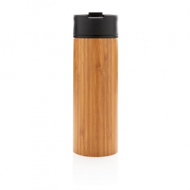 Logo trade promotional giveaway photo of: Bogota vacuum bamboo coffee mug
