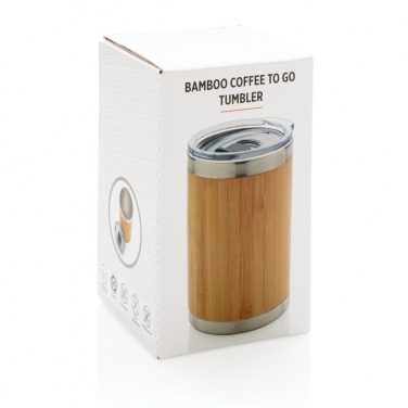 Logotrade promotional giveaway image of: Bamboo coffee to go tumbler