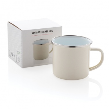Logo trade promotional gifts picture of: Vintage enamel mug
