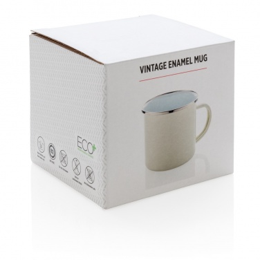 Logo trade promotional gifts picture of: Vintage enamel mug