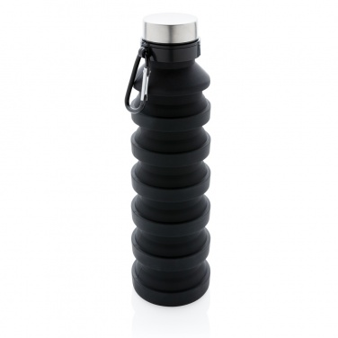 Logotrade business gifts photo of: Leakproof collapsible silicone bottle with lid