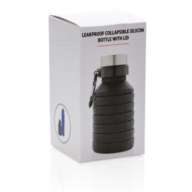 Logotrade corporate gifts photo of: Leakproof collapsible silicone bottle with lid