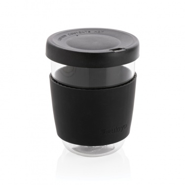 Logotrade promotional products photo of: Ukiyo borosilicate glass with silicone lid and sleeve
