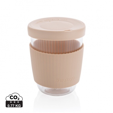 Logo trade advertising products image of: Ukiyo borosilicate glass with silicone lid and sleeve