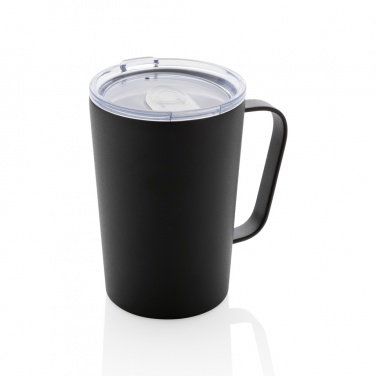 Logotrade promotional giveaway image of: RCS Recycled stainless steel modern vacuum mug with lid