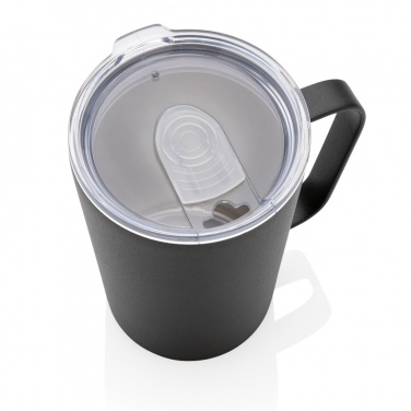 Logo trade corporate gift photo of: RCS Recycled stainless steel modern vacuum mug with lid