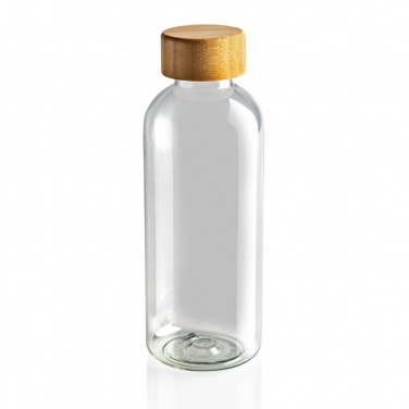 Logo trade promotional giveaways image of: RCS RPET bottle with bamboo lid