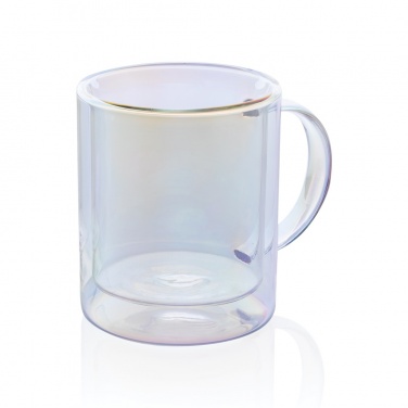 Logotrade promotional item picture of: Deluxe double wall electroplated glass mug