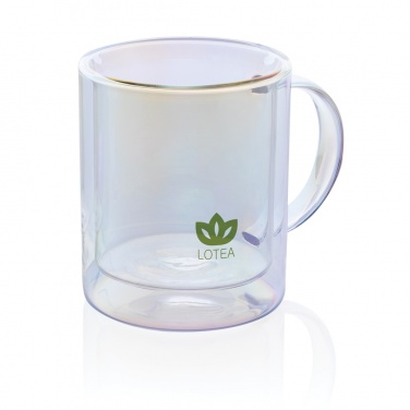 Logotrade business gifts photo of: Deluxe double wall electroplated glass mug