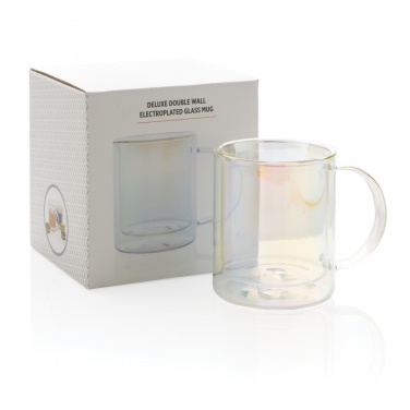 Logotrade business gifts photo of: Deluxe double wall electroplated glass mug
