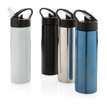 Logo trade promotional merchandise photo of: Sport bottle with straw