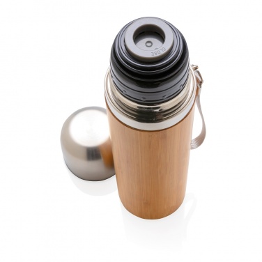 Logotrade promotional item picture of: Bamboo vacuum travel flask
