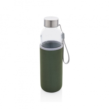 Logo trade corporate gifts image of: Glass bottle with neoprene sleeve