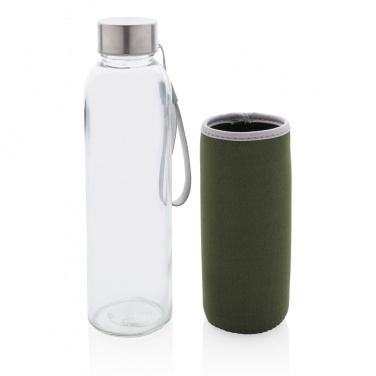 Logo trade corporate gifts picture of: Glass bottle with neoprene sleeve