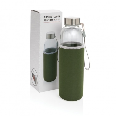 Logotrade promotional gifts photo of: Glass bottle with neoprene sleeve