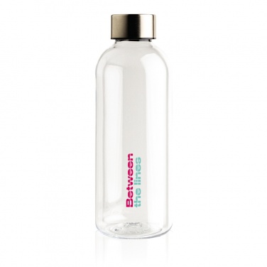 Logo trade promotional giveaway photo of: Leakproof water bottle with metallic lid