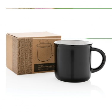 Logo trade promotional gifts picture of: Vintage ceramic mug 280ml