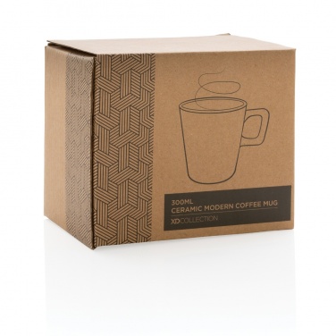 Logotrade promotional items photo of: Ceramic modern coffee mug 300ml