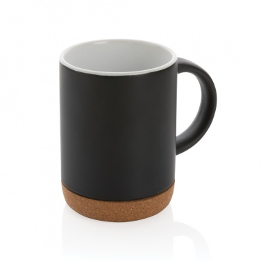 Logo trade promotional products image of: Ceramic mug with cork base 280ml