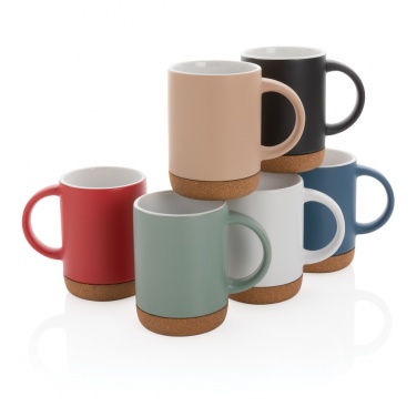 Logotrade advertising products photo of: Ceramic mug with cork base 280ml