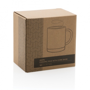 Logotrade promotional giveaway picture of: Ceramic mug with cork base 280ml